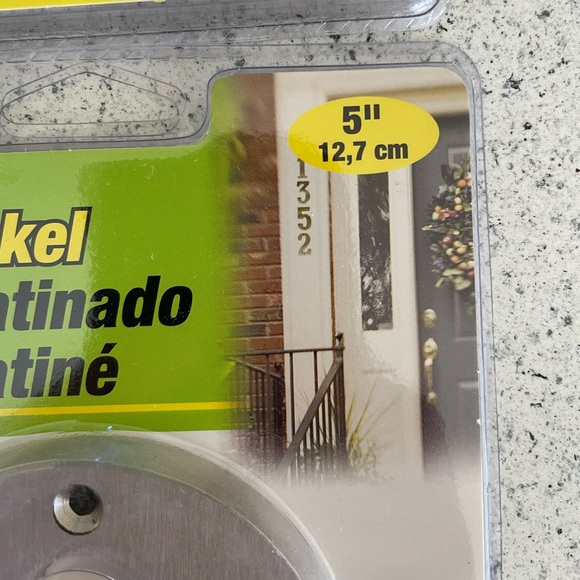 Satin Nickel house numbers. Brand new. - Picture 2 of 4